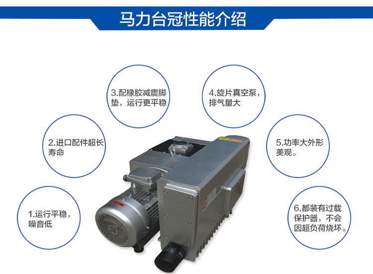 臺冠MLV0160工業旋片式真空泵性能介紹圖